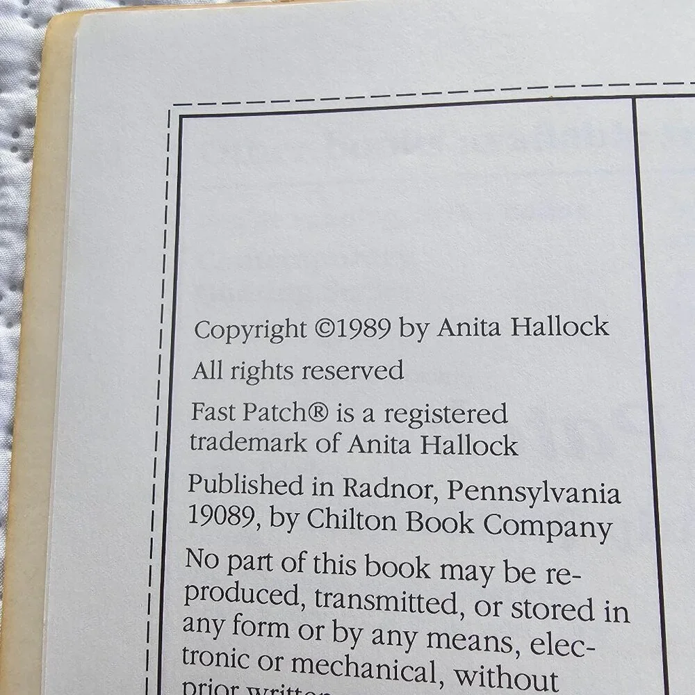 Fast Patch: A Treasury Of Strip Quilt Projects By Anita Hallock, Signed